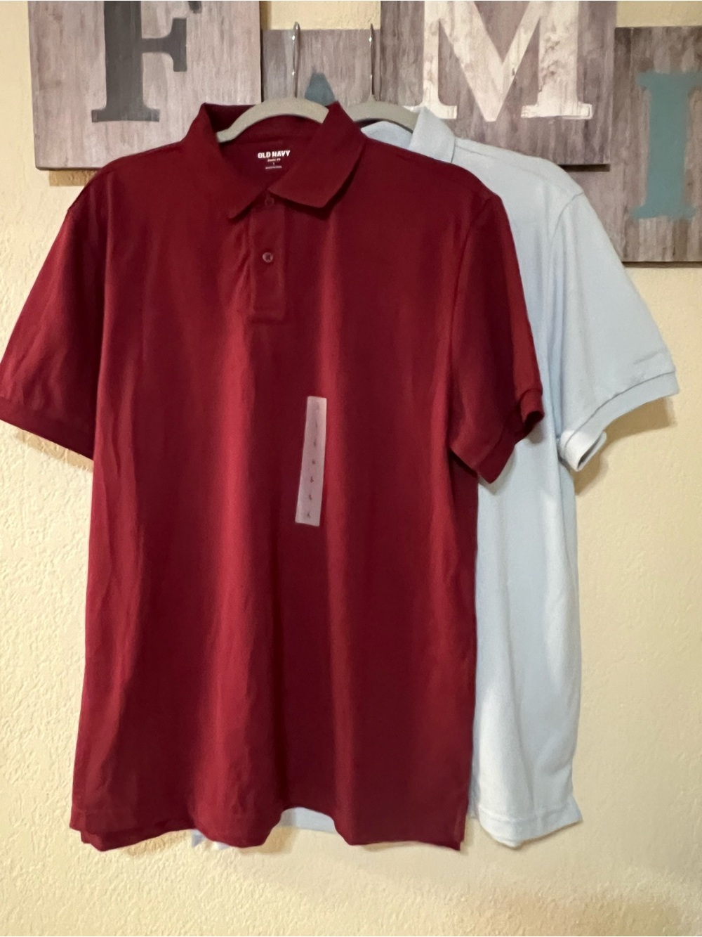 NWT Old Navy Polo Shirt, Lot of 2, Men's size L.